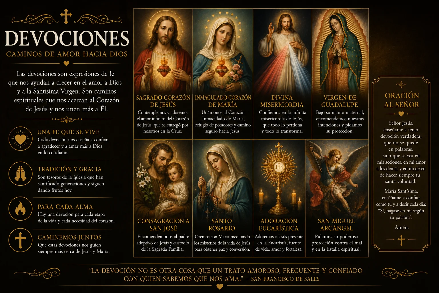 Devociones · caminos de amor hacia Dios · Novenas y devociones católicas