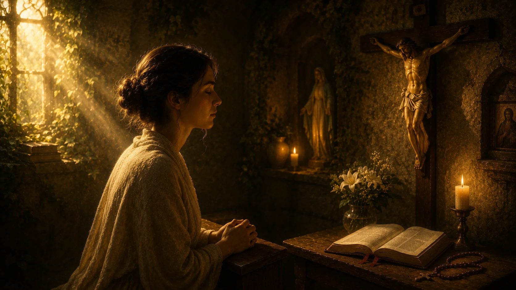 Oración Contemplativa · el silencio con Dios en el corazón · la mística cristiana