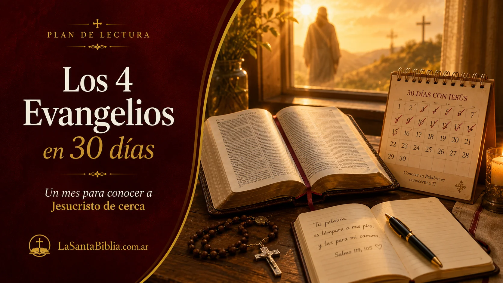 Los 4 Evangelios en 30 días · Plan de lectura bíblica personal