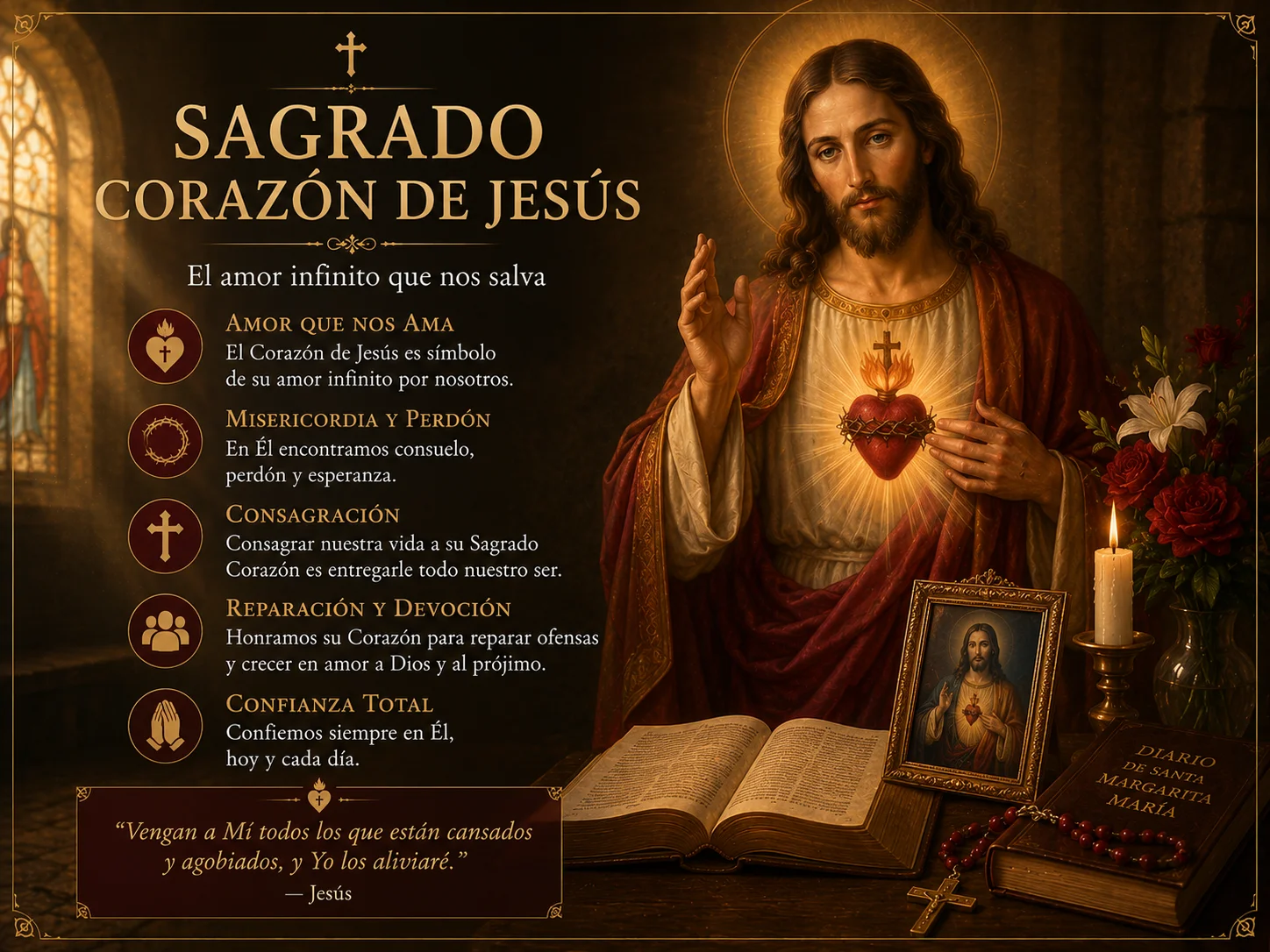 Sagrado Corazón de Jesús · manso y humilde de corazón