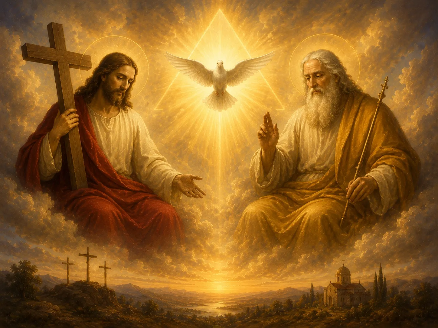 La Santísima Trinidad · Un solo Dios en tres Personas · Misterio central