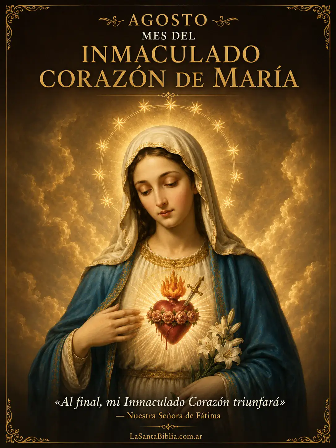 Devoción de agosto · Inmaculado Corazón de María