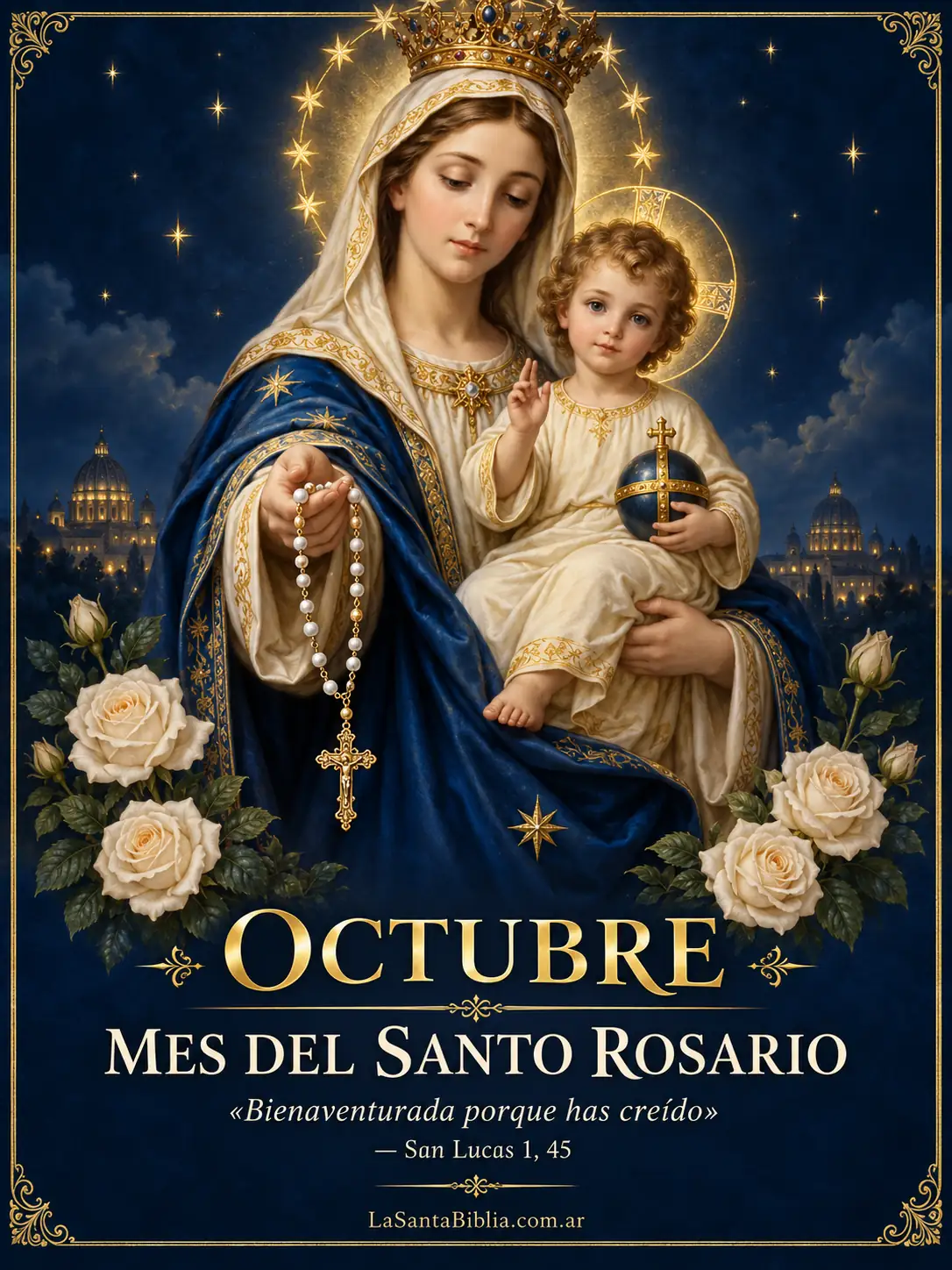 Devoción de octubre · El Santo Rosario