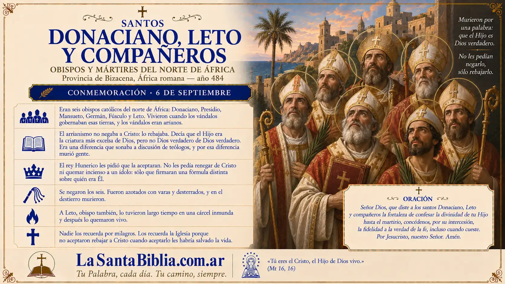 Santos Donaciano, Leto y compañeros