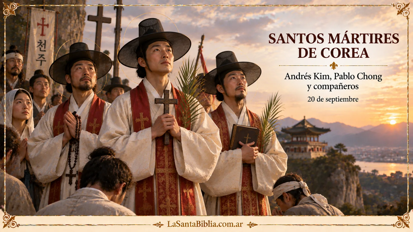 Santos Andrés Kim Taegon, Pablo Chong Hasang y compañeros