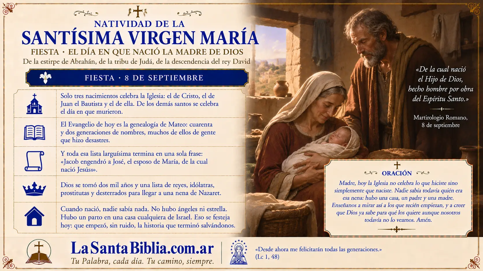 Natividad de la Santísima Virgen María