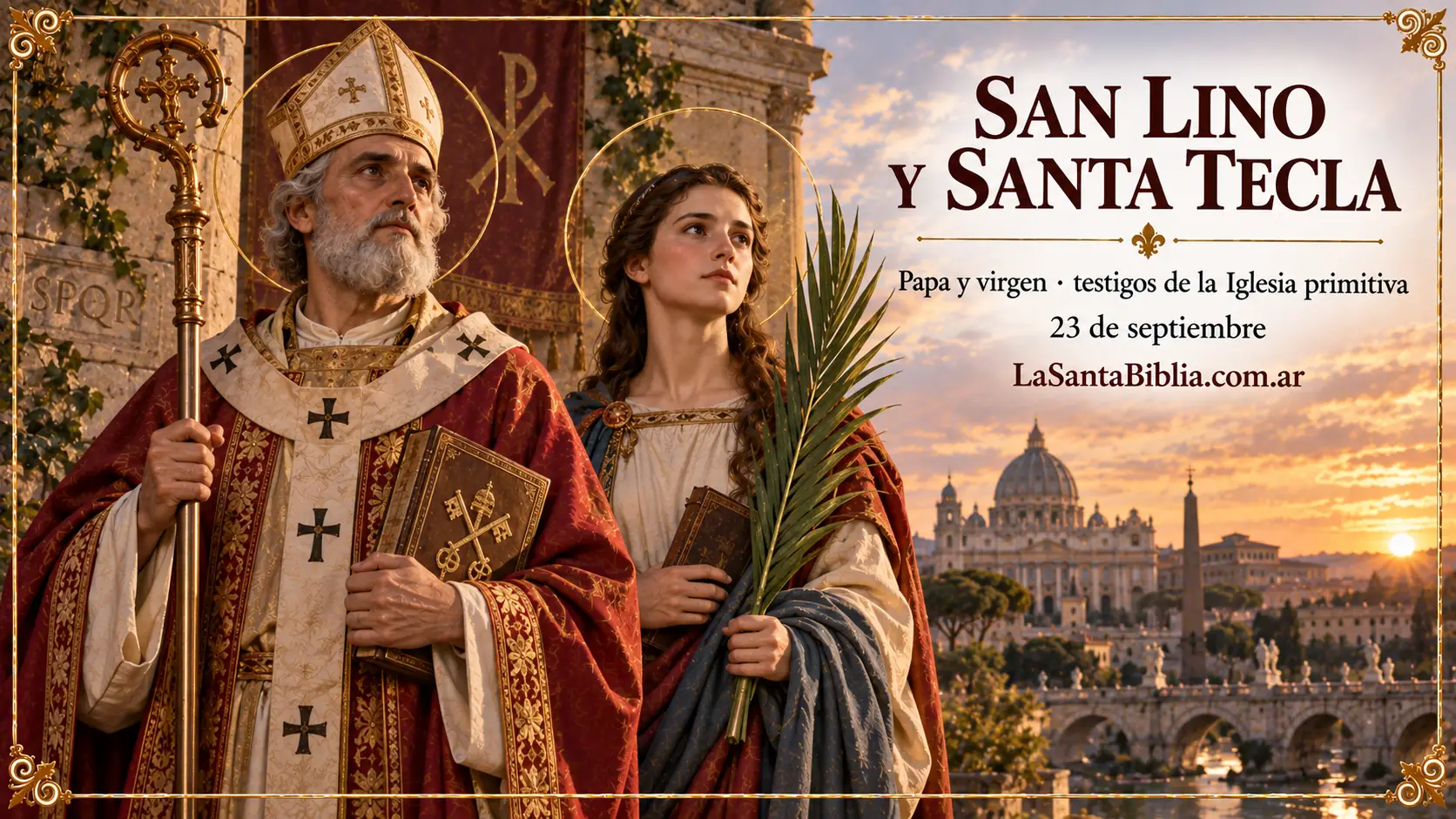 San Lino y Santa Tecla