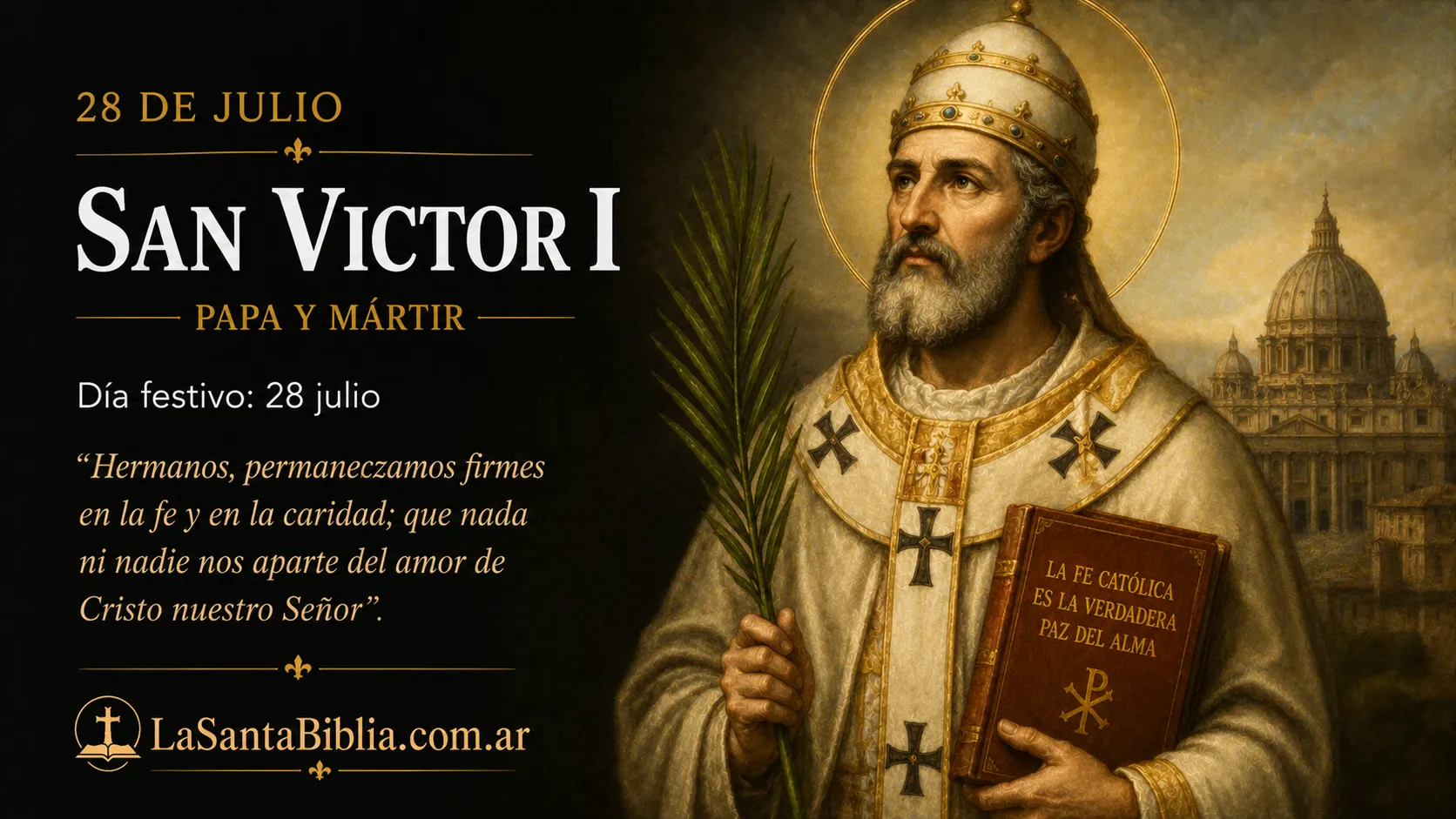 San Víctor I, Papa y mártir